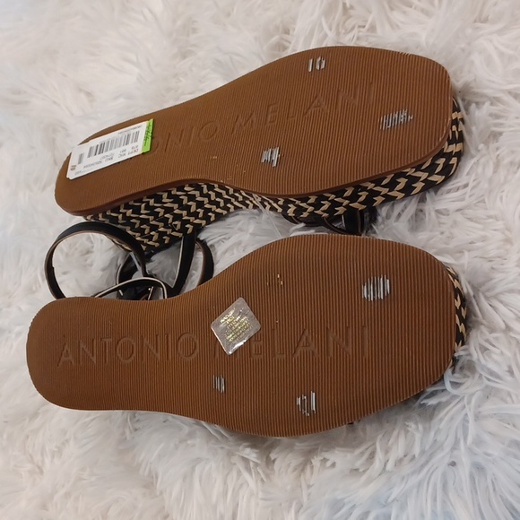 Antonio Melani Hazelle Strappy Woven Platform Wedge Espadrille Sandals Size 10 - Picture 12 of 14